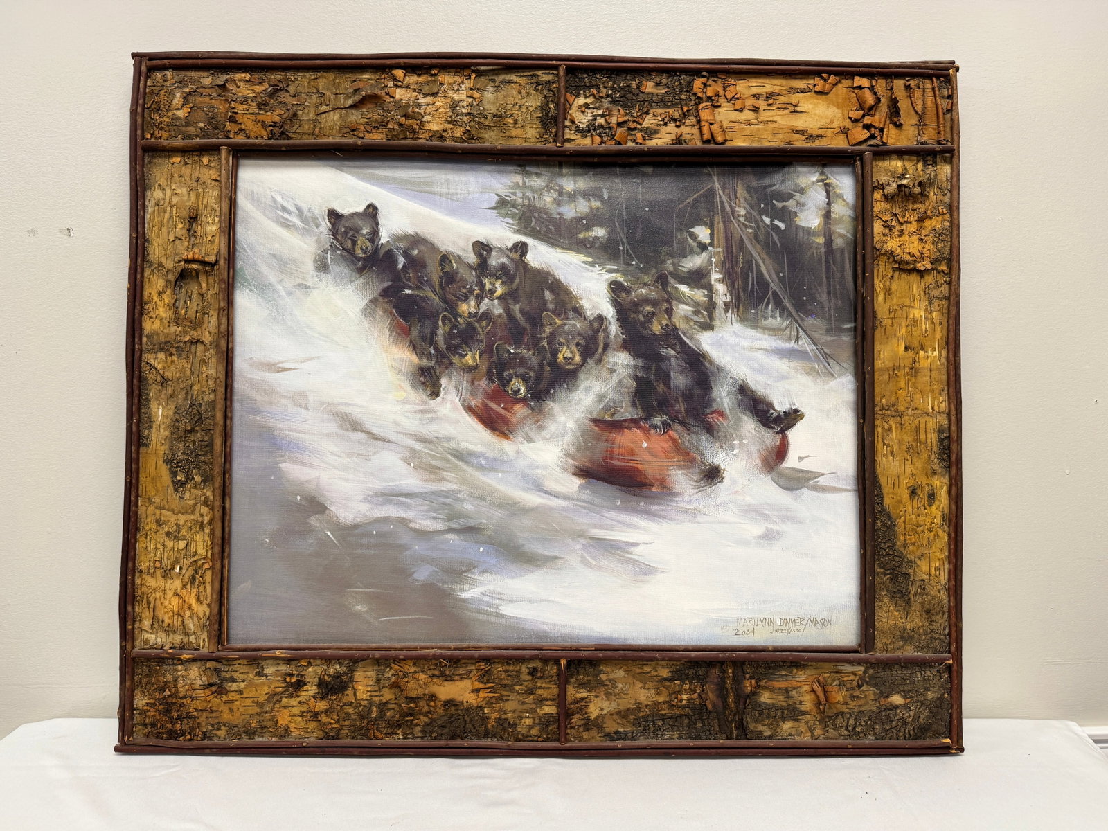 Marilynn Dwyer Mason Framed Giclee of Bears (1 of 4)