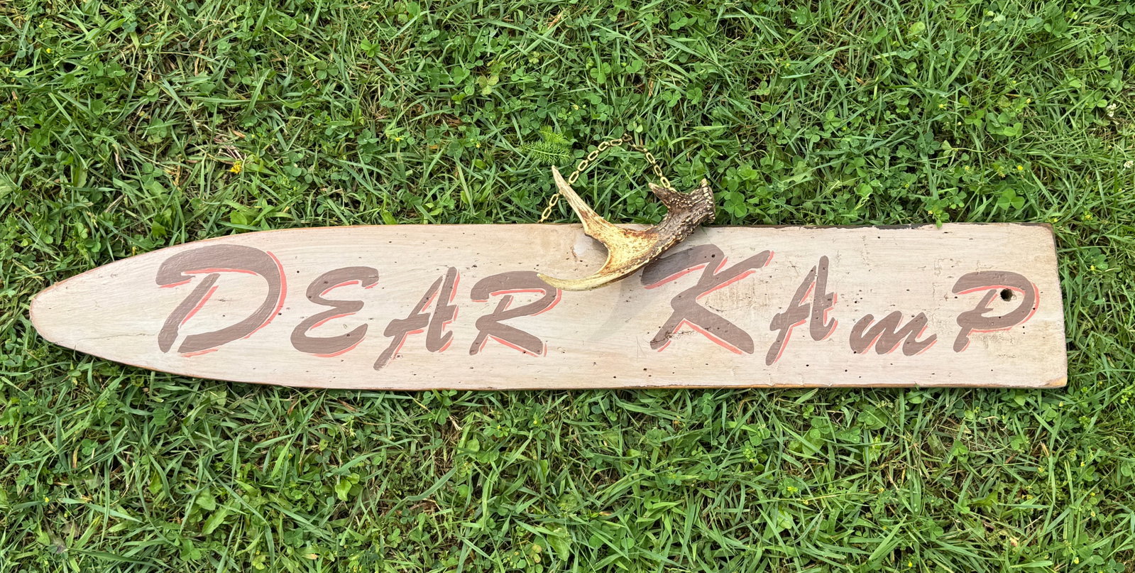 "Dear Kamp" Hand Painted Wooden Sign (1 of 3)