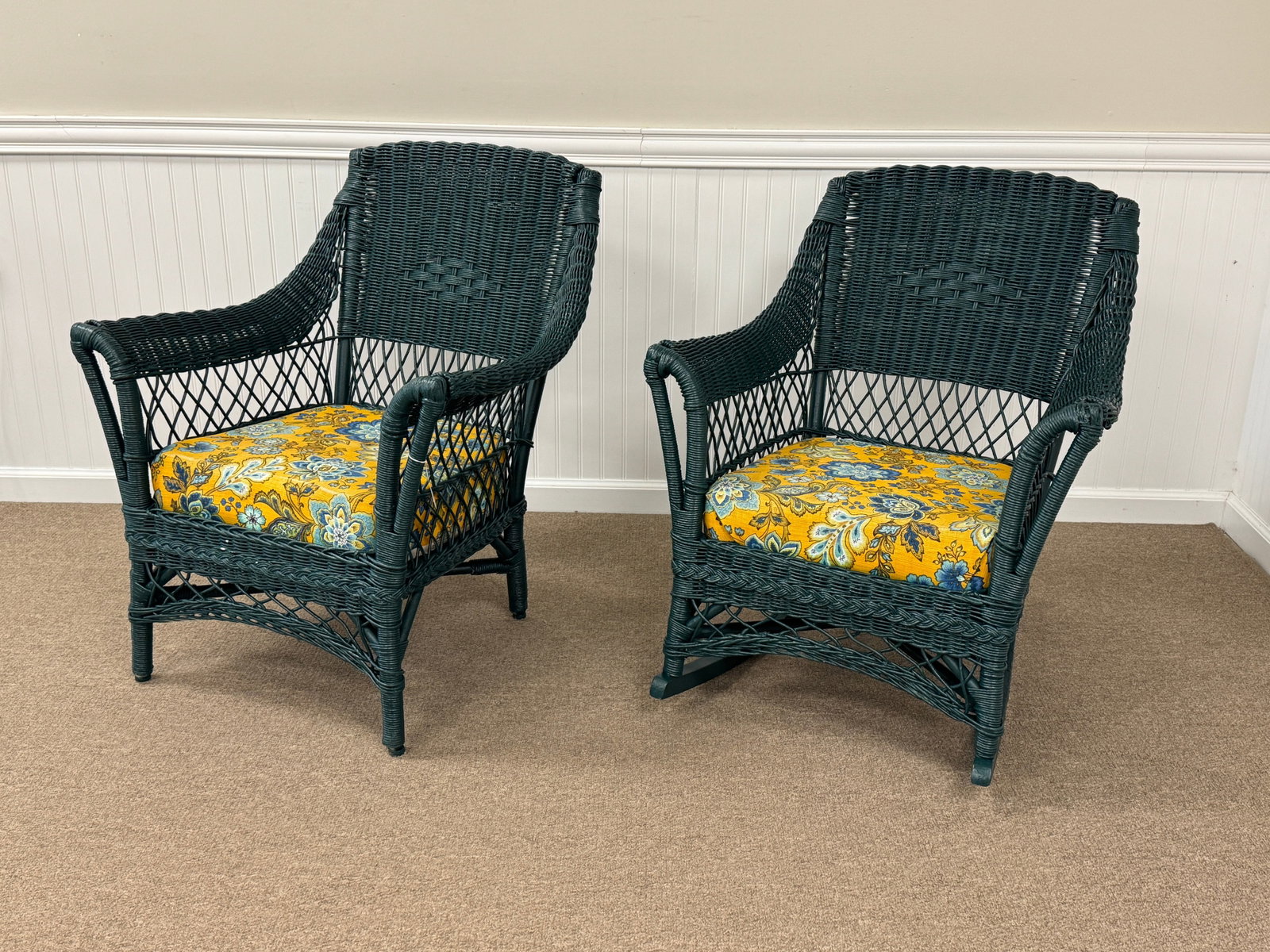 Wicker Porch Rocker and Arm Chair (1 of 4)