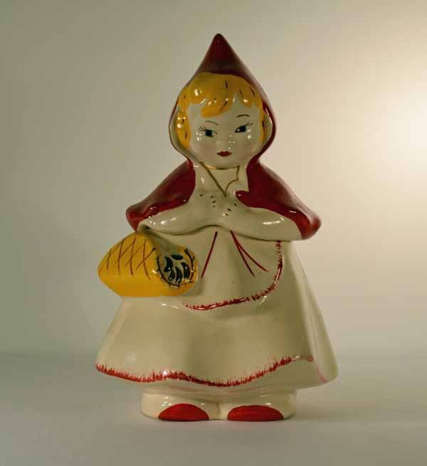 Little Red Riding Hood Cookie Jar - McCoy: 12 1/2 inches tall