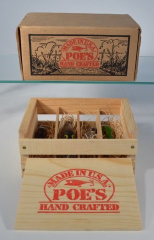 Poe's Fishing Lures - Set of Four: New in wooden box