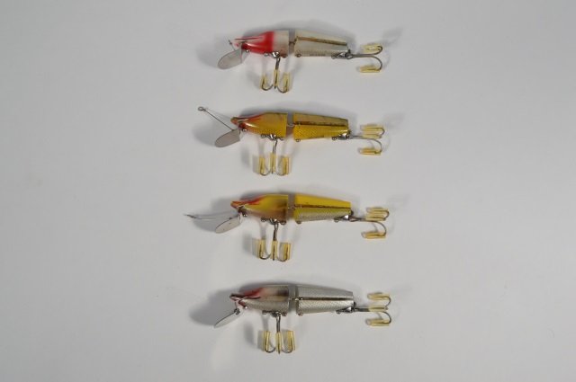 Four Plastic Heddon Scissor Tale Lures: From a Northern New York Estate.