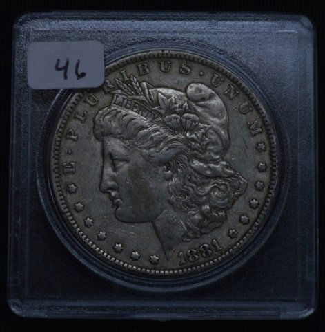 1881 US Morgan Silver Dollar (1 of 2)