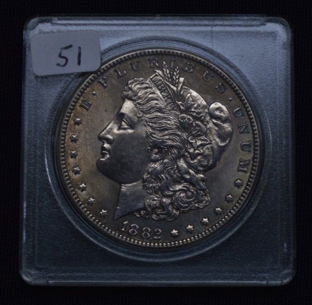1882 US Morgan Silver Dollar (1 of 2)