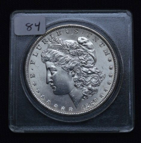1889 US Morgan Silver Dollar (1 of 2)