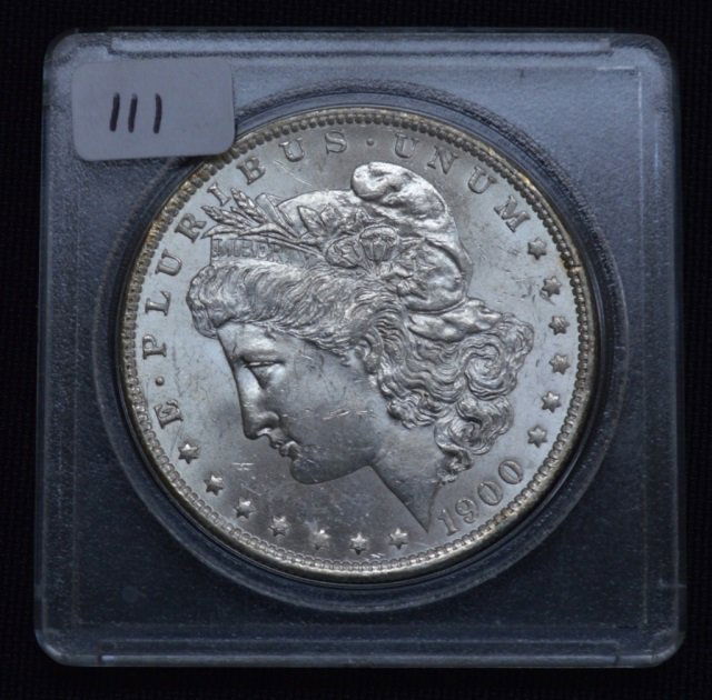1900-O US Morgan Silver Dollar (1 of 2)