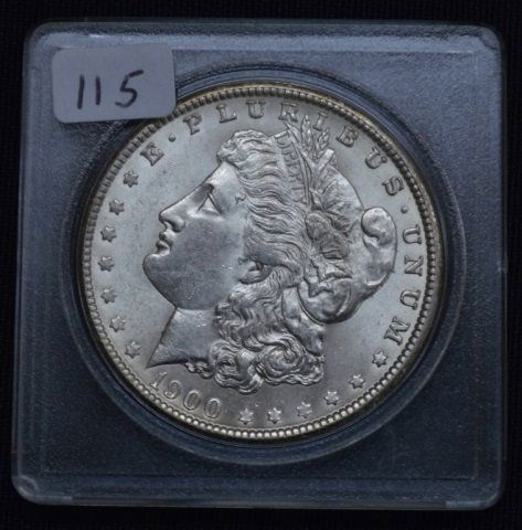 1900 US Morgan Silver Dollar (1 of 2)
