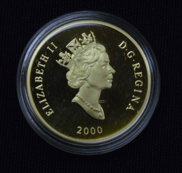 2000 Canadian $100 Gold Proof Coin - 14kt (1 of 2)