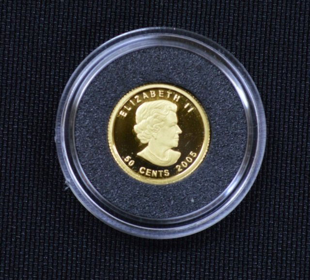 2005 Canadian Gold 50 Cent  Piece - 1/25 oz (1 of 3)