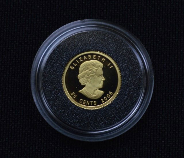 2006 Canadian 50 Cent Gold Coin - 1/25 oz (1 of 3)