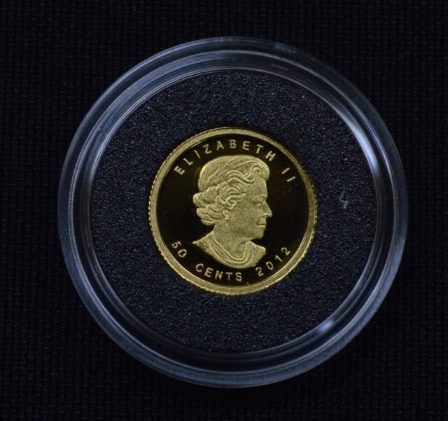 2012 Canadian 50 Cent Gold Coin - 1/25 oz (1 of 2)