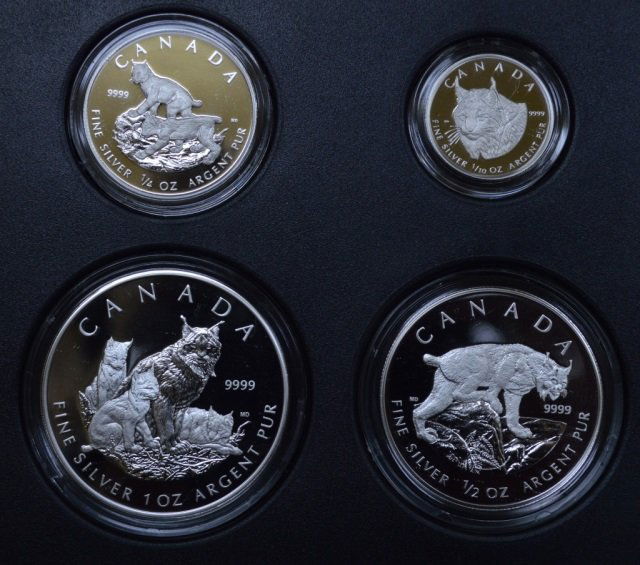 2005 Canadian Fine Silver 4 Coin Set (1 of 3)