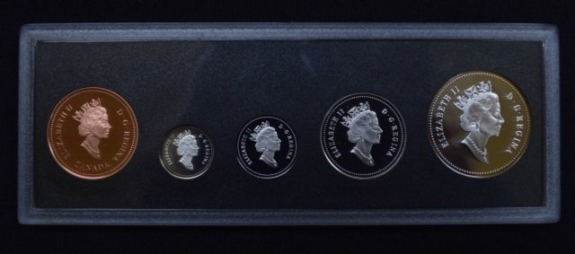 1998 Canadian Sterling Silver 5 Piece Coin Set (1 of 2)