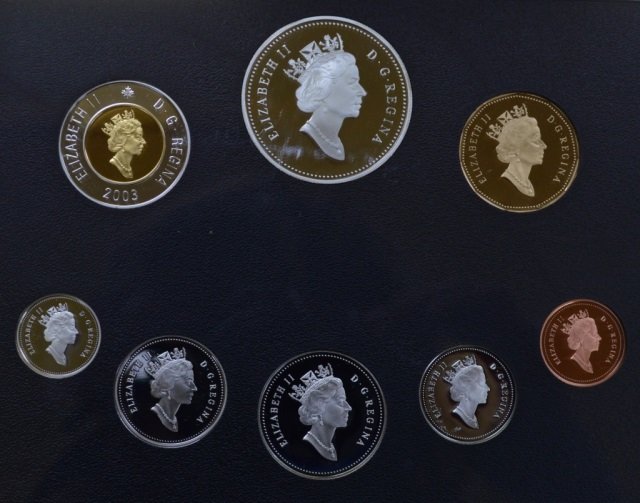 2003 Canadian Sterling Silver Proof Set (1 of 2)