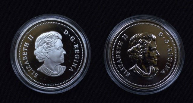 Two 2004 Canadian Fine Silver $1 Coins (1 of 3)