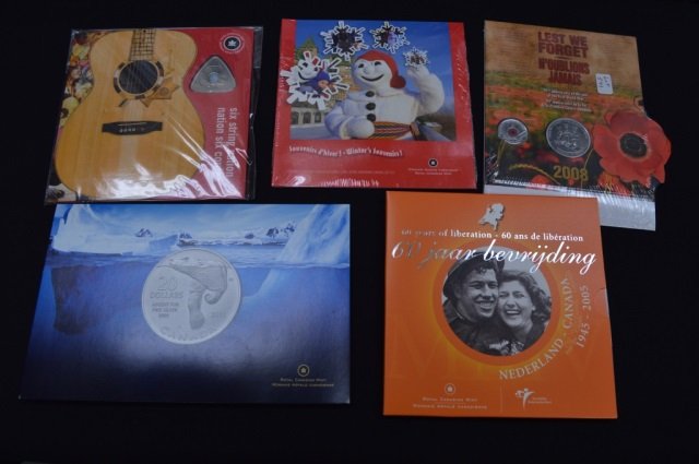 Five Canadian Coin Booklets (1 of 1)