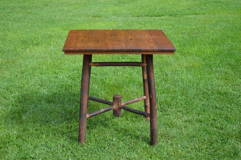 The Rustic Hickory Furniture Co 30" Table (1 of 3)