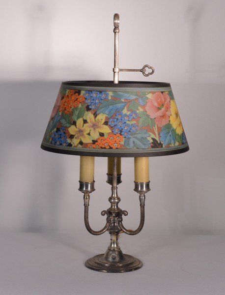 Pairpoint Floral Pattern Adjustable Table Lamp (1 of 1)