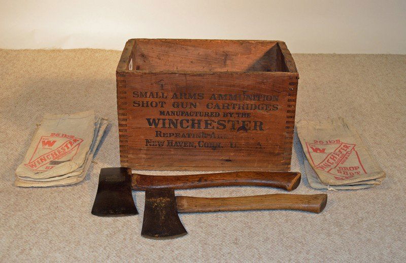 Winchester Hatchets, Ammo Box and Shot Bags (1 of 3)