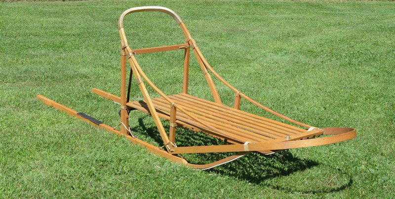 Canadian Wooden Dog Sled (1 of 3)