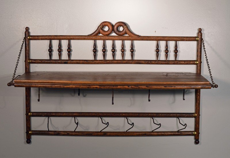 Victorian Era Hat & Mitten Wall Rack (1 of 2)