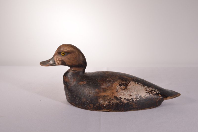 Chauncey Wheeler, Alex Bay, NY Bluebill Duck Decoy (1 of 3)
