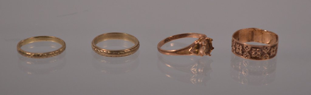 Four 10kt Gold Child's Rings (1 of 1)