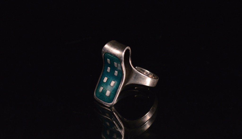 Jacob Tostrup Royal Enamel Ring - Norway Silver (1 of 2)