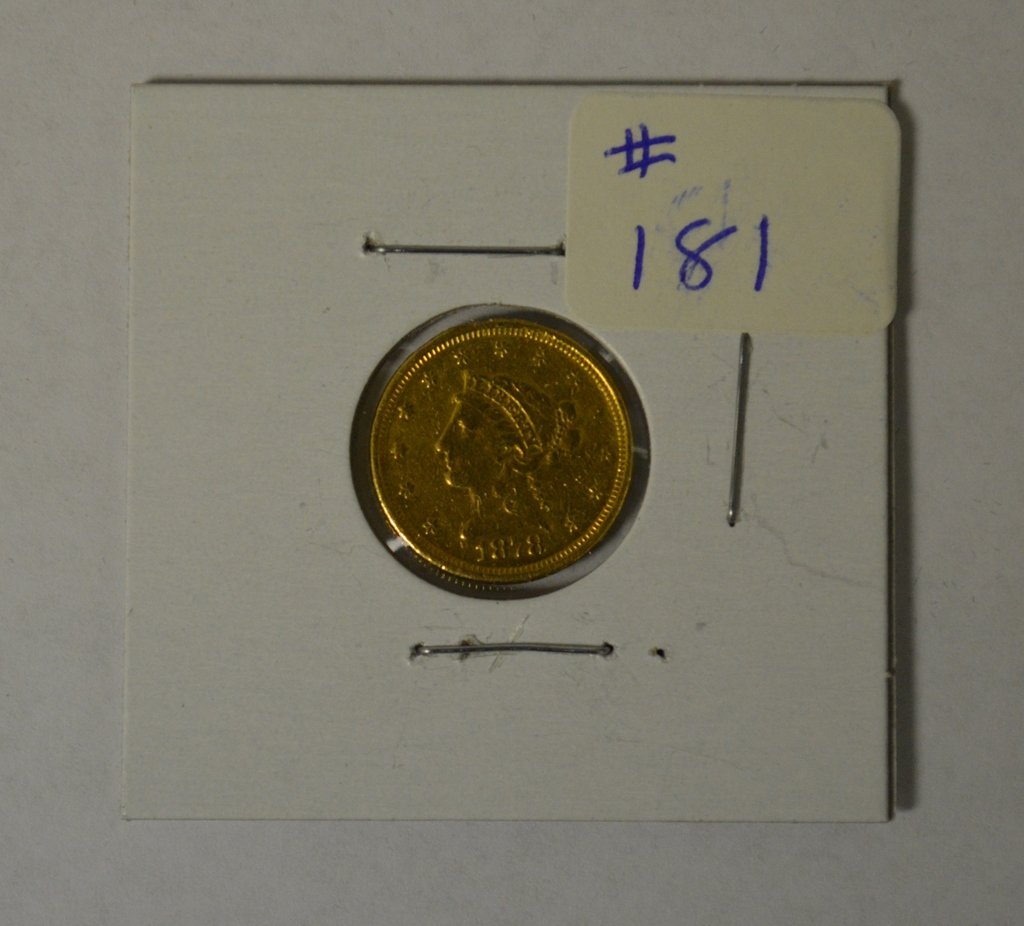 1878 U.S. $2 1/2 Gold Coin (1 of 2)