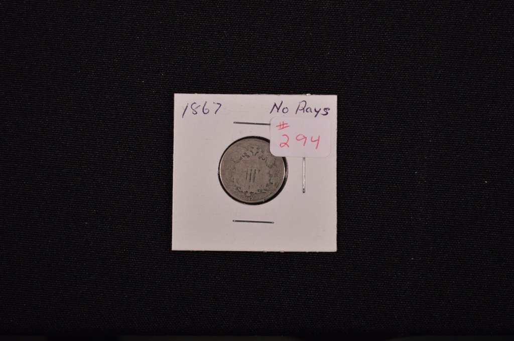 1867 U.S. Five Cent Piece No Rays (1 of 1)