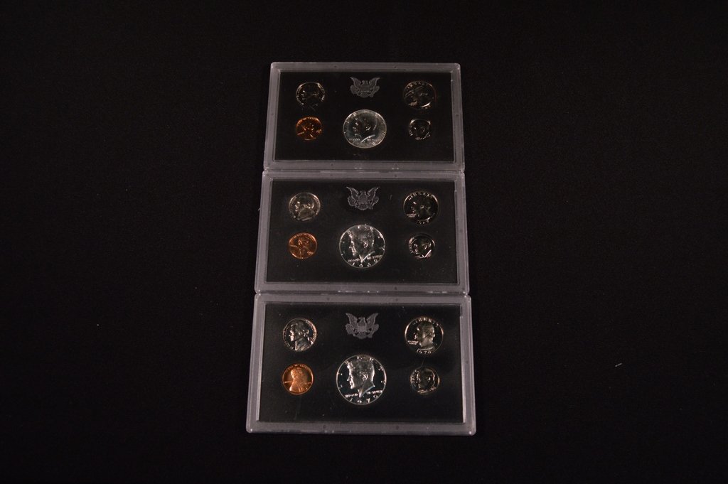 3 U.S. Proof Sets (1968, 1969, 1970) (1 of 1)