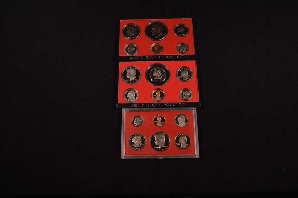3 U.S. Proof Sets (1976, 1979, 1980) (1 of 1)