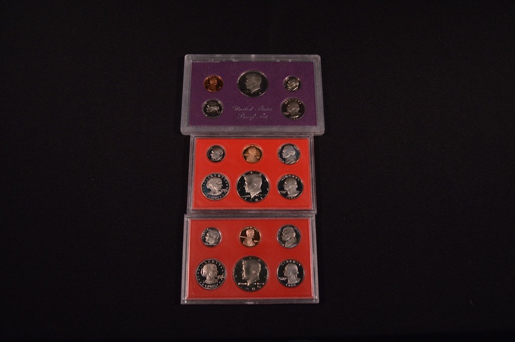 3 U.S. Proof Sets (1980, 1981, 1985) (1 of 1)