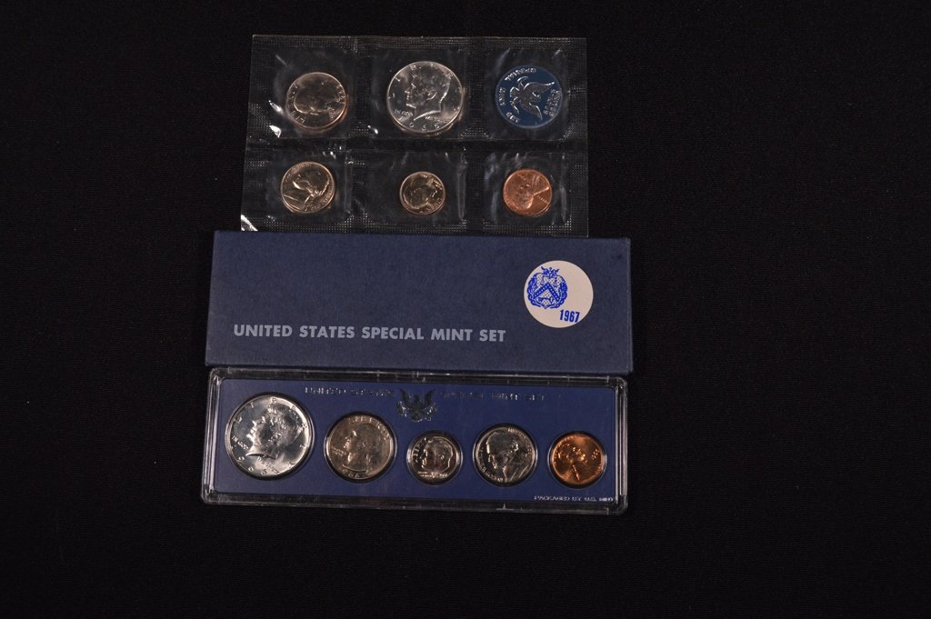 Three U.S. Special Mint Sets (1965, 1966, 1967) (1 of 1)