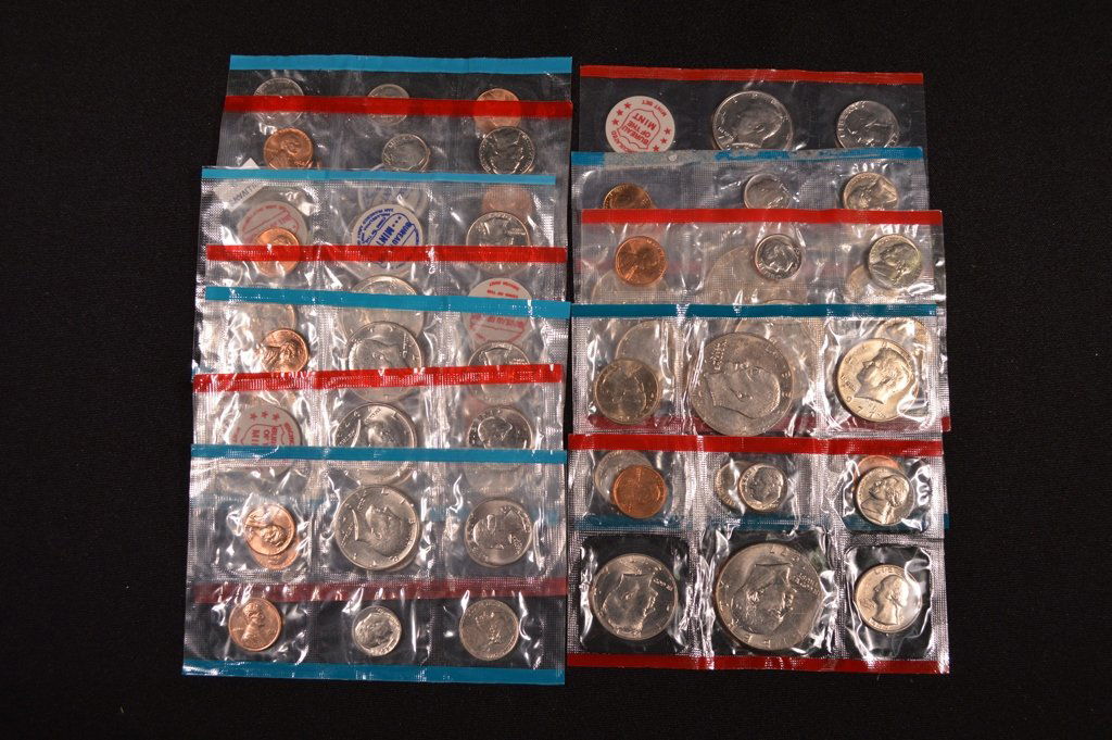 6 U.S. Mint Sets (68, 69, 71, 72, 76, 77) (1 of 1)