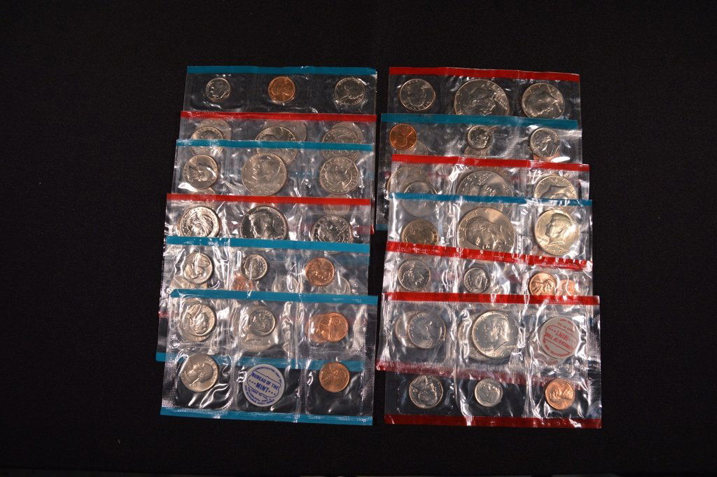 6 U.S. Mint Sets (69, 71, 77, 78, 79, 80) (1 of 1)