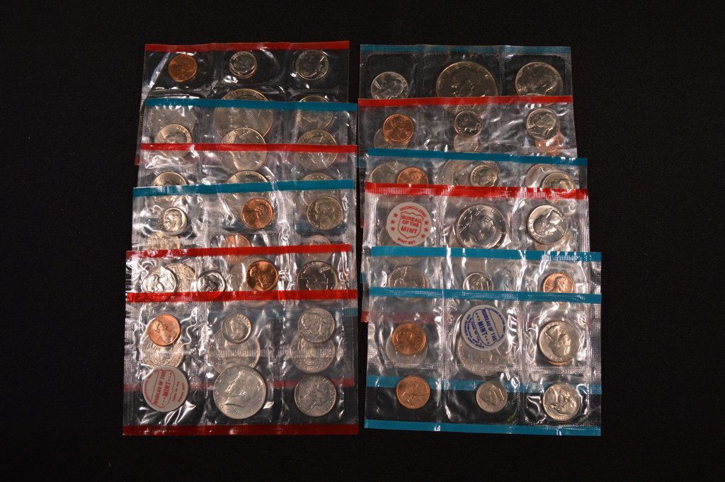 6 U.S. Mint Sets (69, 71, 77, 78, 79, 80) (1 of 1)