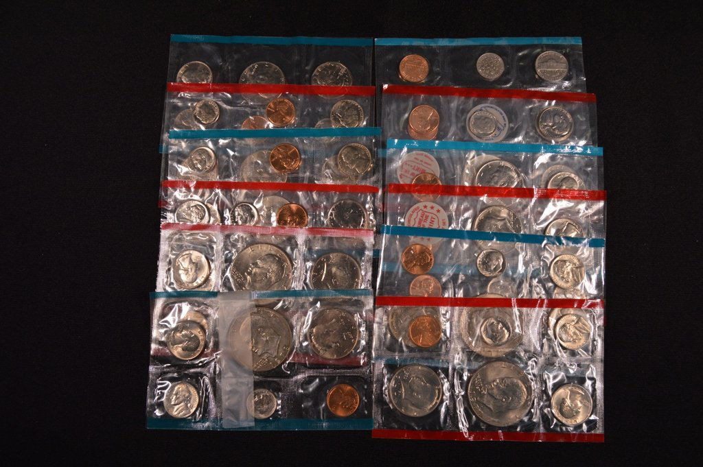 6 U.S. Mint Sets (69, 71, 77, 78, 79, 80) (1 of 1)
