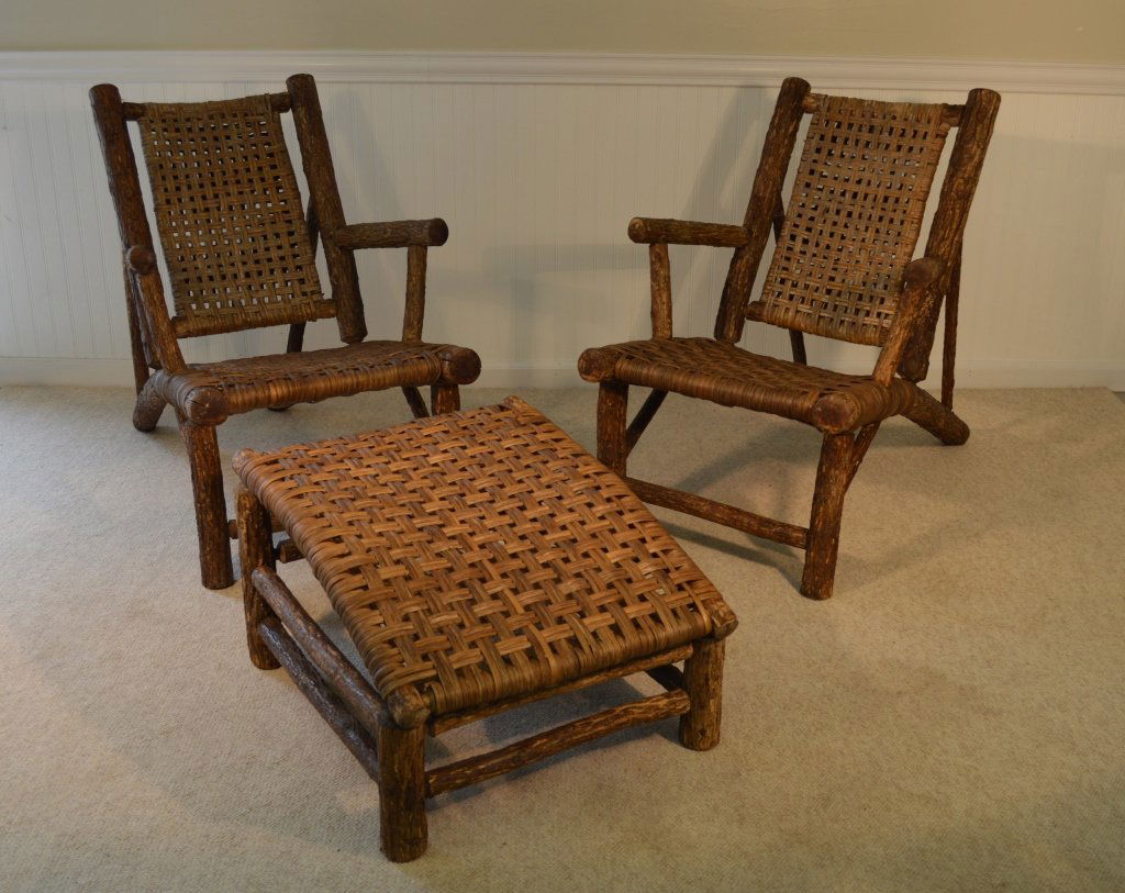 Adirondack 3/4 Arm Lounge Chairs and a Foot Stool (1 of 3)