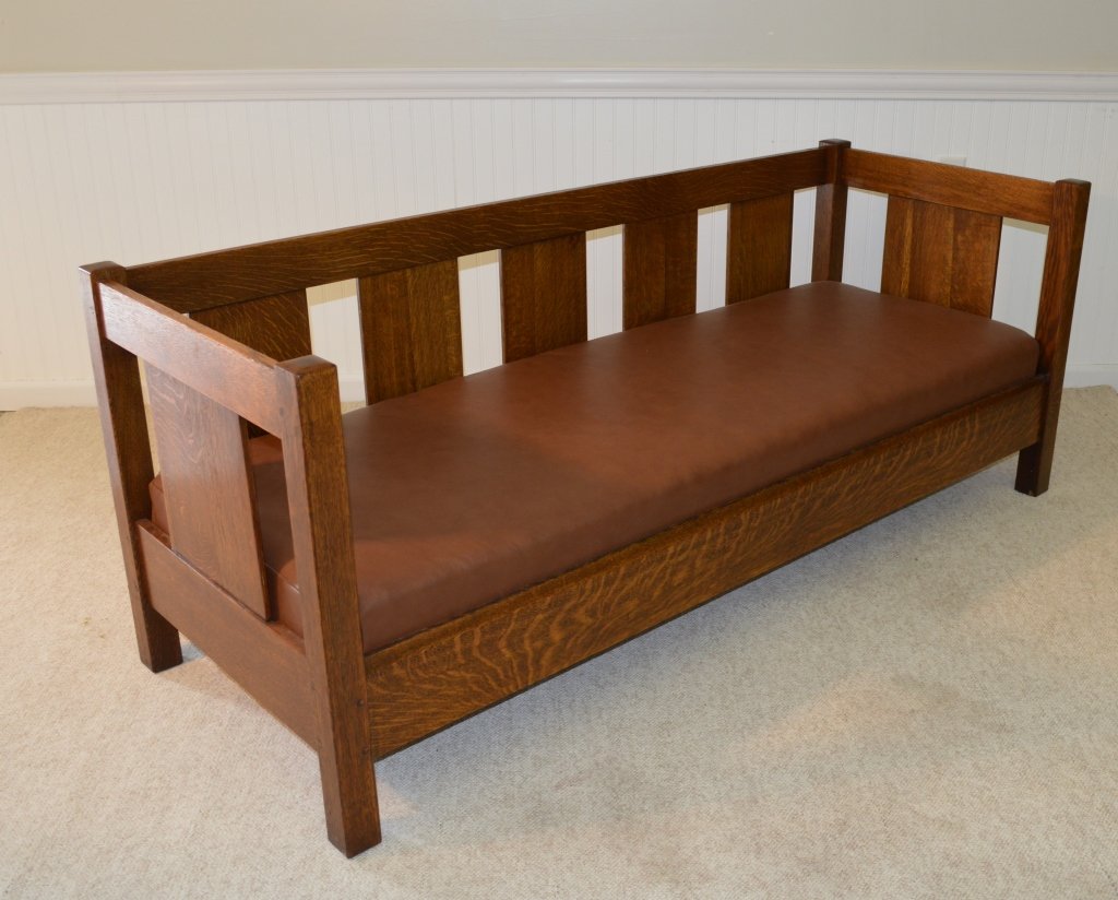 L & JG Stickley Refinished Even Arm Settle (1 of 2)