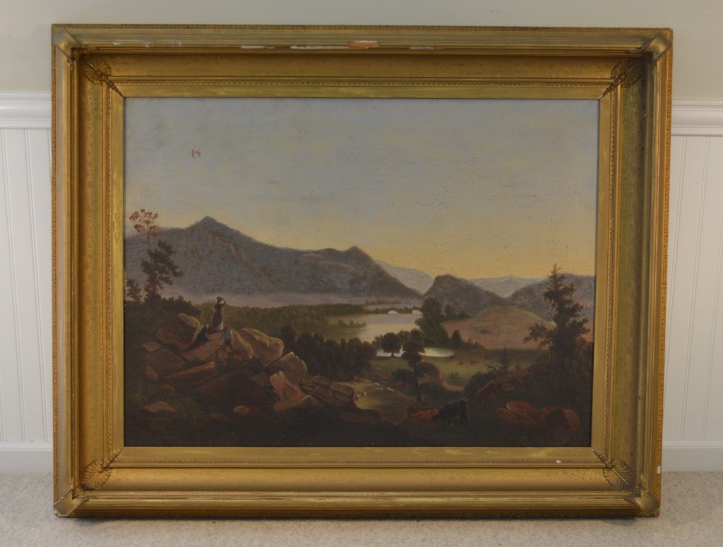Hudson River School Oil on Canvas Painting (1 of 3)