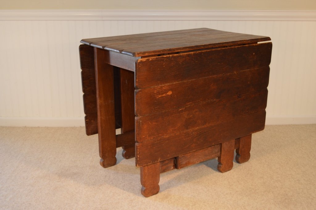Branded Old Hickory Drop Leaf Gate Leg Table -715P (1 of 6)