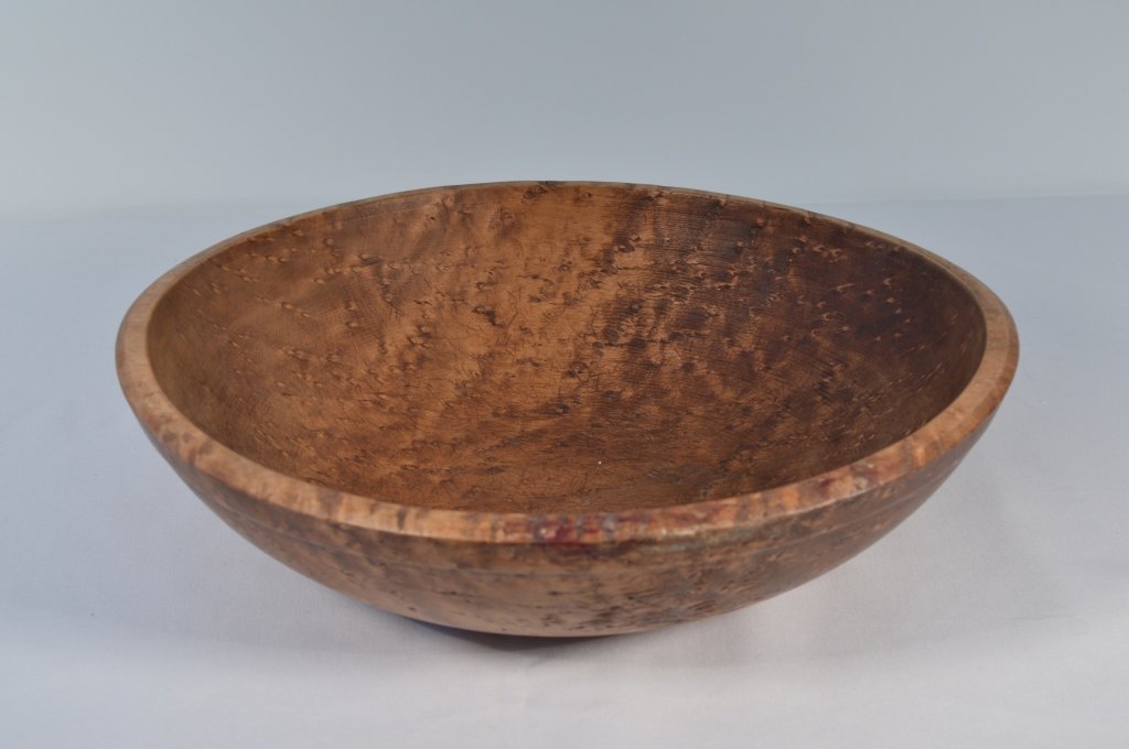 Birdseye Maple Antique Bowl - 15" diameter (1 of 2)