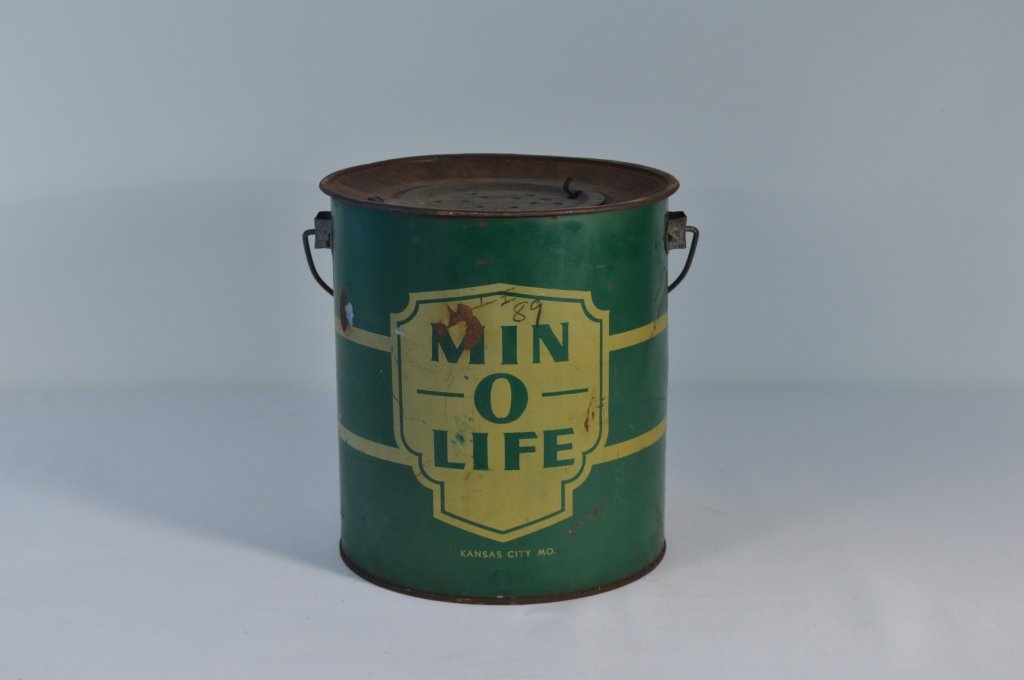 Min O Life Kansas City, Missouri Tin Minnow Bucket: 9" tall