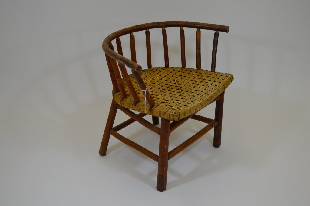 Old Hickory Half Round Spindle Arm Chair (1 of 2)