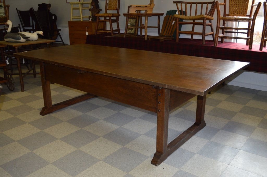 Mission Oak Conference Table (1 of 1)