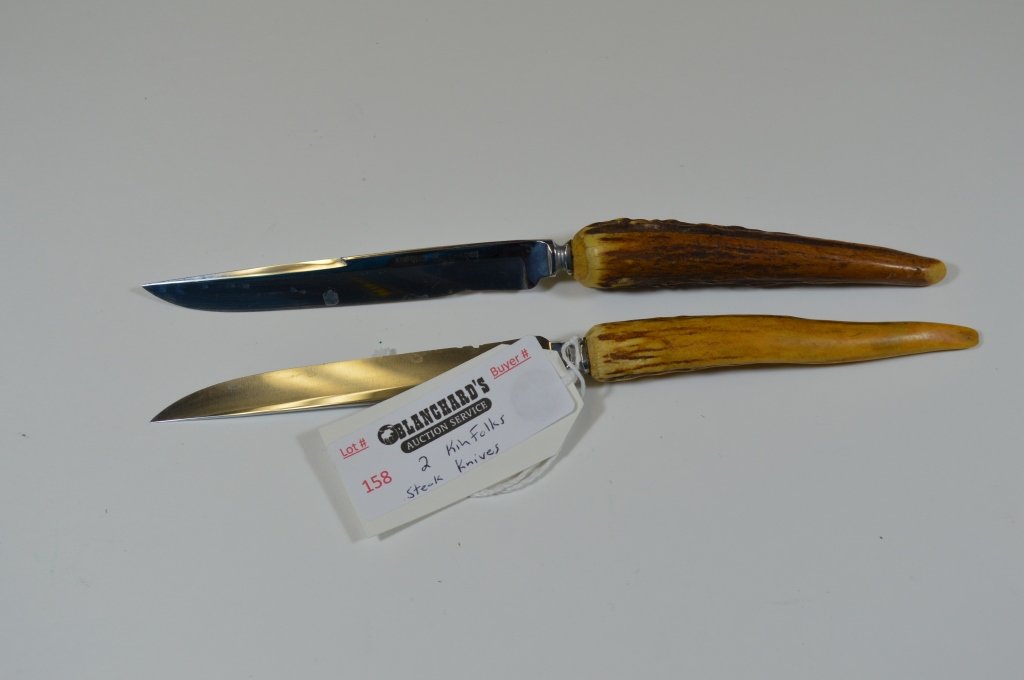 2 Kinfolks Stag Handle Steak Knives (1 of 1)