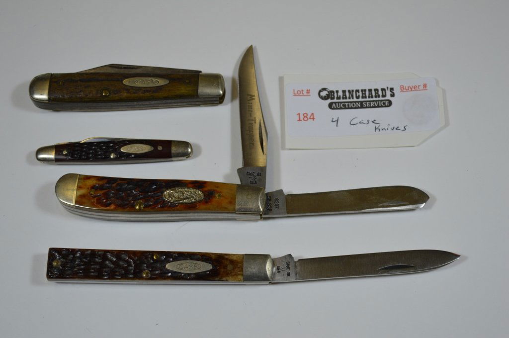 4 Case Pocket Knives 3 Are In New Condition