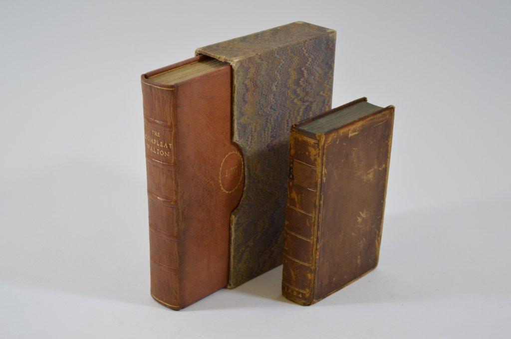 2 Leather Bound Copies of The Comleat Angler Book (1 of 4)