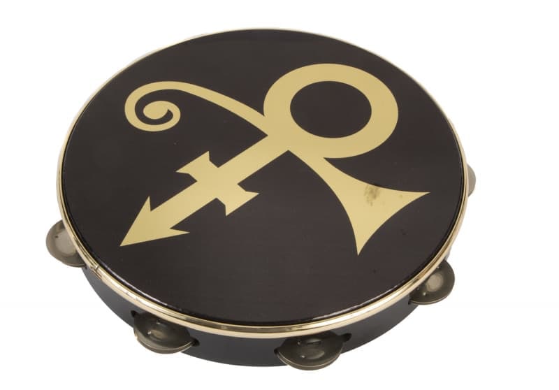 PRINCE Love Symbol Tour Used Tambourine with LOA (1 of 1)